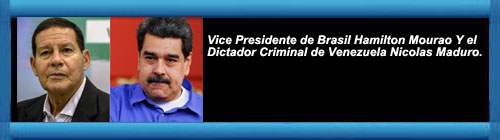 Hamilton Mourao, vicepresidente electo de Brasil: "El rgimen de Nicols Maduro caer por s solo". cubademocraciayvida.org web/folder.asp?folderID=136     