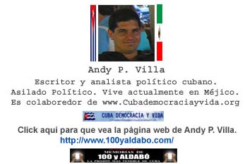 La dictadura se aprovecha de la democracia. Por Andy P. Villa. http://cubademocraciayvida.org/web/folder.asp?folderID=136