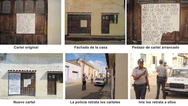 CUBA INFORMACIONES. Carteles en Guanabacoa: “Llegó la apocalipsis para la salud, la educación y el deporte; pero antes ya se había destruido el país ¿qué nos queda? más promesas y mentiras para sostener en el poder a unos cuantos”. Por Martha Beatriz.