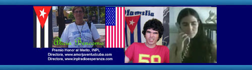 Desde el escritorio de amorjuventudcuba, su directora Alicia Bencomo: "DOS EJEMPLOS A SEGUIR... UNA NUEVA ERA SE AVECINA EN CUBA" y "Cuba, para�so destruido por la dictadura comunitas". CUBA DEMOCRACIA Y VIDA