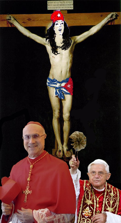 CUBA CRUCIFICADA: El Cardenal Tarcisio Bertone. El Vaticano. El Papa Benedicto XVI: LA IGLESIA Y EL CASTRISMO: LA PARADOJA EXPLICABLE. Por Julio M. Shiling. CUBA DEMOCRACIA Y VIDA