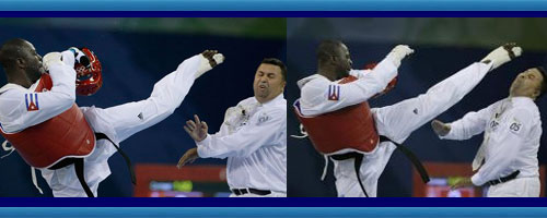 El taekwondista cubano Angel Matos, le son� sorpresivamente una patada en la cabeza a un �rbitro de taekwondo, enfurecido luego de que el juez diera por ganador a su rival en el combate en las Olimpiadas Pekin 2008. VEA VIDEO. CUBA DEMOCRACIA Y VIDA