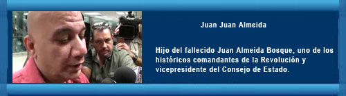 Juan Juan Almeida llega a Miami y declar�: "No soy un pol�tico, a m� se me han politizado mucho en mi historia, en mi vida, todo, desgraciadamente soy un caso muy suig�neris, y ya..." Por Juan Carlos Ch�vez.
