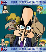HELOS AQU�: LOS PERSONAJES ESPA�OLES QUE TANTOS DA�OS LE HAN HECHO AL SUFRIDO PUEBLO DE CUBA.