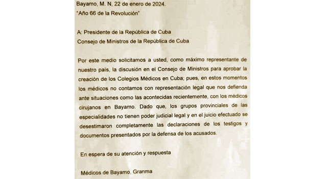 Solicitud al Presidente de la Repblica de Cuba y al Consejo de Ministros para la creacin de Colegios Mdicos. Por el Dr. Eloy A Gonzalez.                                                                                                    CUBA DEMOCRACIA Y VIDA.ORG                                                                                                                    web/folder.asp?folderID=136 