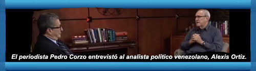 Para el programa Opiniones del Canal 17, el periodista Pedro Corzo entrevist al analista poltico venezolano, Alexis Ortiz. cubademocraciayvida.org  web/folder.asp?folderID=136  