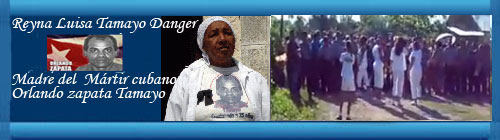 LA PATRIOTA VALIENTE REYNA LUISA TAMAYO, CON A PENAS CUATRO DAMAS DE BLANCO, SE ENFRENTA A LOS INDECENTES, CHIVATOS, OPORTUNISTAS Y GENTE DE BAJA CALAÑA DE LAS BRIGADAS DE ACCIÓN RÁPIDA ORGANIZADAS POR LA TIRANÍA DE LOS HERMANOS FIDEL Y RAÚL CASTRO.