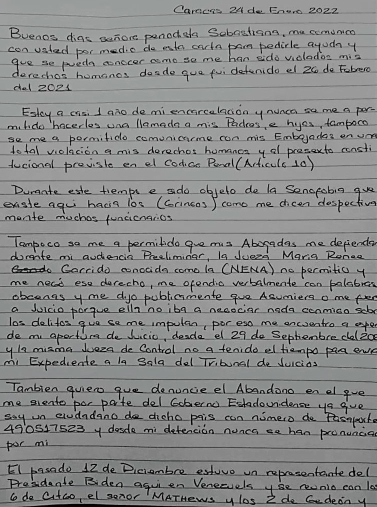 CUBA-VENEZUELA: El caso de Jorge Alberto Fernndez, un turista cubano-estadounidense detenido, golpeado y abandonado en Venezuela, fue acusado de terrorismo por llevar un dron Por Sebastiana Barrez.     CUBADEMOCRACIAYVIDA.ORG                                                                                                                                                                                          web/folder.asp?folderID=136