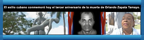 VIDEO: Exilio conmemora aniversario de la muerte de Orlando Zapata Tamayo. web/folder.asp?folderID=136   